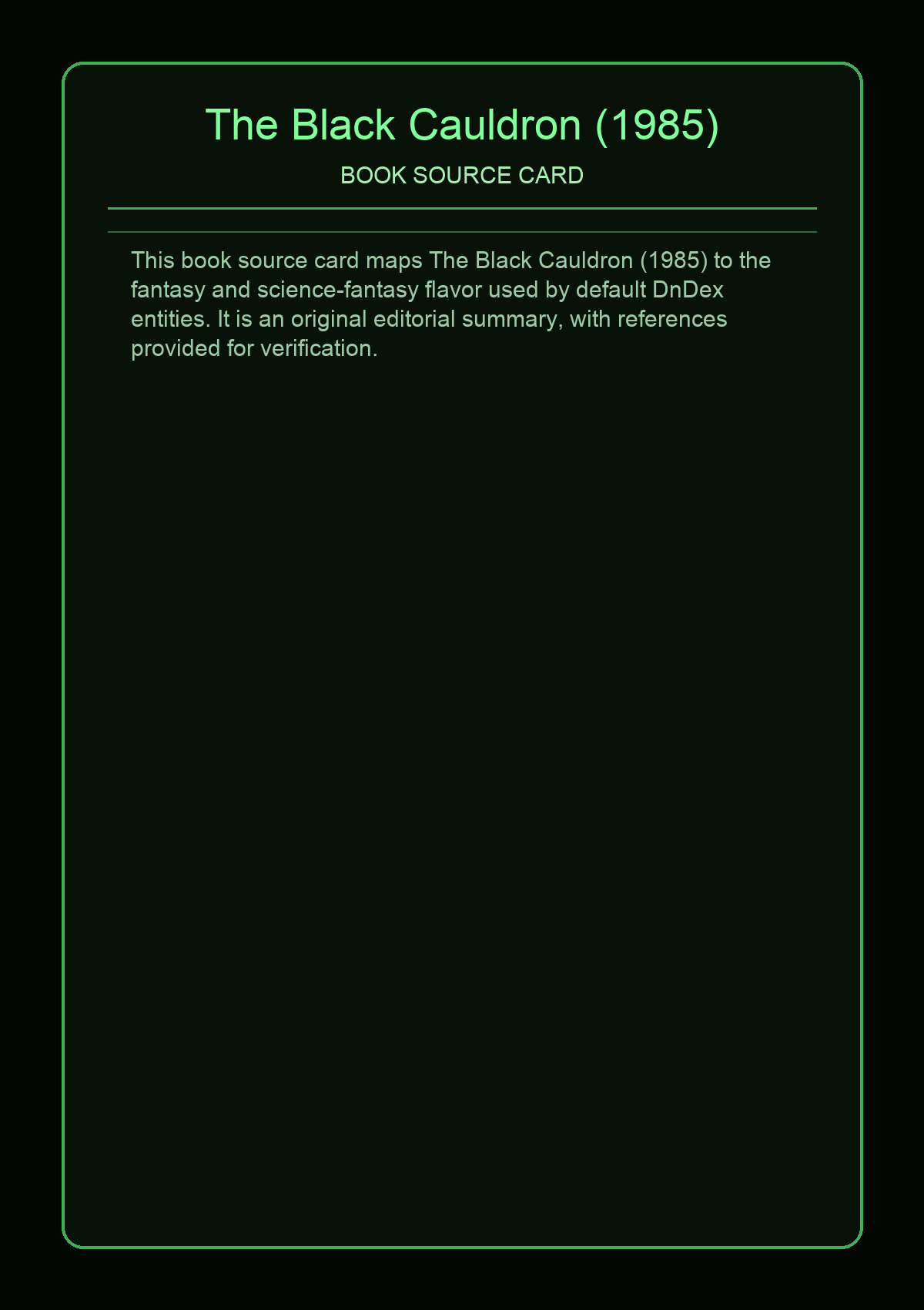 The Black Cauldron (1985)